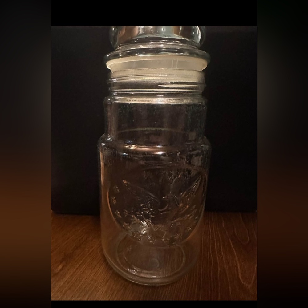 Vintage 1776 Bicentennial Glass Jar with lid